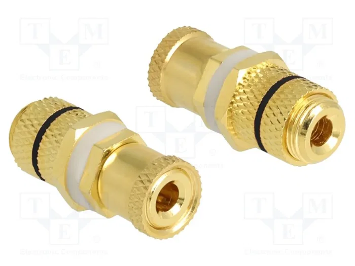 DeLOCK 64146 Adaptador de audio de poste de unión a poste de unión, Oro DeLOCK 64146 Adaptador de audio de poste de unión a poste de unión, Oro