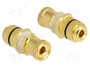 DeLOCK 64146 Adaptador de audio de poste de unión a poste de unión, Oro