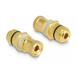 DeLOCK Adaptador de audio de poste de unión a poste de unión 64146 Oro