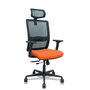 PIQUERAS Y CRESPO Silla Haches Mecanismo Sincro/Traslack Naranja y Negro