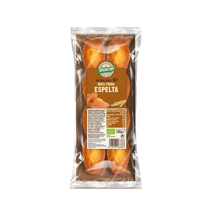 BIOCOP Magdalenas Trigo Espelta 100% BIO 180gr BIOCOP Magdalenas Trigo Espelta 100% BIO 180gr