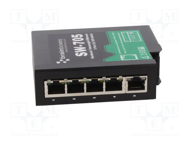 BRAINBOXES SW-705 Switch Ethernet No Administrado de 5 Puertos BRAINBOXES SW-705 Switch Ethernet No Administrado de 5 Puertos