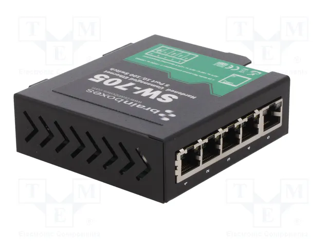 BRAINBOXES SW-705 Switch Ethernet No Administrado de 5 Puertos BRAINBOXES SW-705 Switch Ethernet No Administrado de 5 Puertos