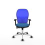 PIQUERAS Y CRESPO Silla de oficina Jorquera con mecanismo Sincro/Traslack Azul