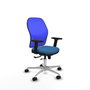 PIQUERAS Y CRESPO Silla de oficina Jorquera con mecanismo Sincro/Traslack Azul