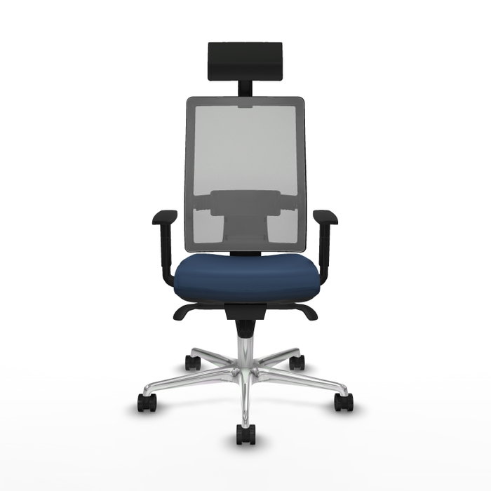 PIQUERAS Y CRESPO Silla de oficina Horna Azul marino y Gris PIQUERAS Y CRESPO Silla de oficina Horna Azul marino y Gris