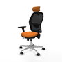 PIQUERAS Y CRESPO Silla de oficina Jorquera Naranja y Negro