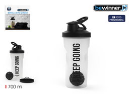 Inde Botella Gym Shaker 700 ml Transparente (12 Unidades)