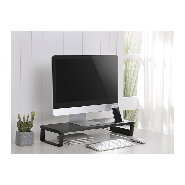 Equip Soporte de escritorio para monitor 650881 con Hub USB 2.0, Negro