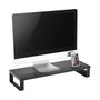 Equip Soporte de escritorio para monitor 650881 con Hub USB 2.0, Negro