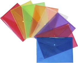 GRAFOPLAS Carpeta Sobre con Cierre de Broche Colores Pastel XS
