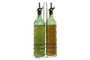 DKD Home Decor Aceitera Vinagrera Moderno Verde Set de 2