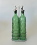 DKD Home Decor Aceitera Vinagrera Moderno Verde Set de 2