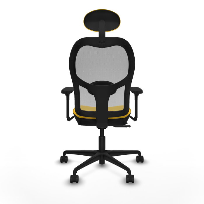 PIQUERAS Y CRESPO Silla de oficina Jorquera con mecanismo Sincro/Traslack, Amarillo y Gris PIQUERAS Y CRESPO Silla de oficina Jorquera con mecanismo Sincro/Traslack, Amarillo y Gris
