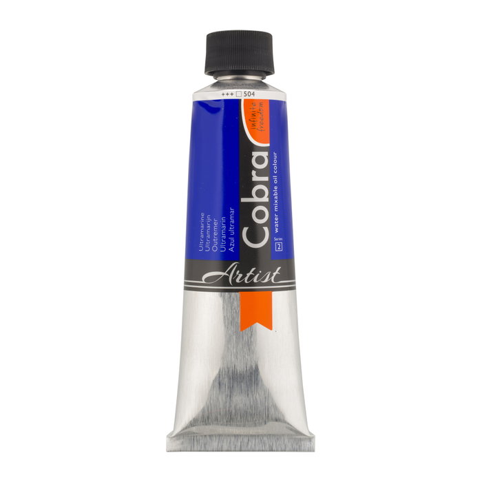 Cobra Cobra Artist Color Al Óleo Miscible Con Agua Azul Ultramar 504 Tubo 150 ml Cobra Cobra Artist Color Al Óleo Miscible Con Agua Azul Ultramar 504 Tubo 150 ml