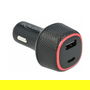 DeLOCK Adaptador de Carga para Coche USB Tipo-C PD 3.0 y USB Tipo-A 63 W, 20 V, Negro, Ref: Delock Kfz Ladeadapter