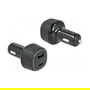DeLOCK Adaptador de Carga para Coche USB Tipo-C PD 3.0 y USB Tipo-A 63 W, 20 V, Negro, Ref: Delock Kfz Ladeadapter