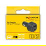 DeLOCK Adaptador de Carga para Coche USB Tipo-C PD 3.0 y USB Tipo-A 63 W, 20 V, Negro, Ref: Delock Kfz Ladeadapter