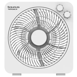 Taurus Tropicano 3V Ventilador de Suelo 35W 5 Aspas 3 Velocidades Temporizador 60 Min Blanco