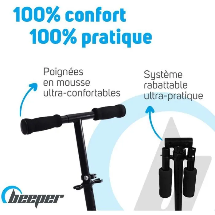 Patinete mecánico plegable Niños y jóvenes 6-15 años - NEW BEEPER FW20