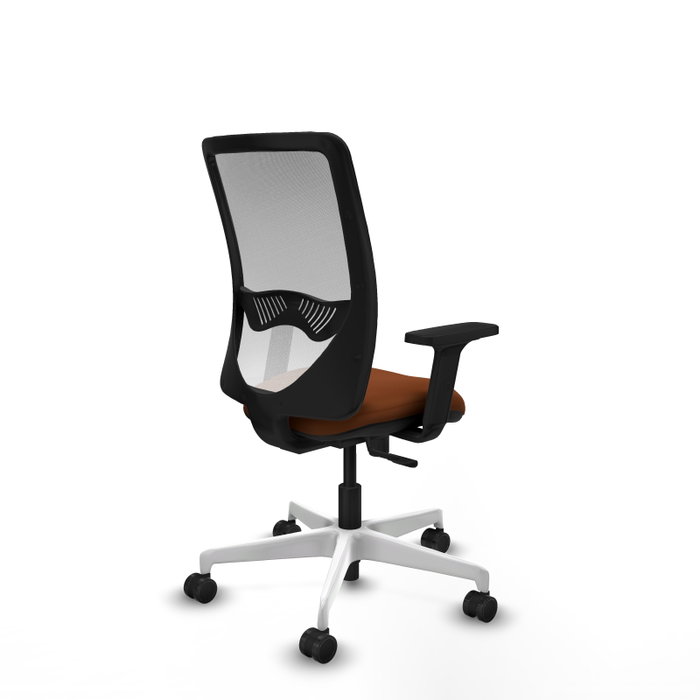 PIQUERAS Y CRESPO Silla de oficina Zulema con mecanismo Sincro, Marrón y Blanco PIQUERAS Y CRESPO Silla de oficina Zulema con mecanismo Sincro, Marrón y Blanco