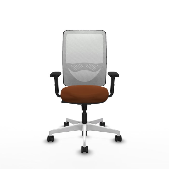 PIQUERAS Y CRESPO Silla de oficina Zulema con mecanismo Sincro, Marrón y Blanco PIQUERAS Y CRESPO Silla de oficina Zulema con mecanismo Sincro, Marrón y Blanco