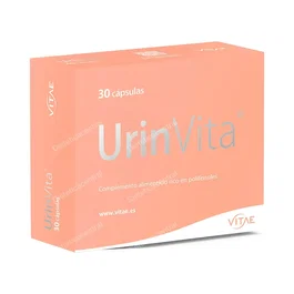 VITAE Urinvita 30 Cap. - Suplemento Urinario con Extracto de Arándano Rojo, Granada y Uva - 30 Cápsulas