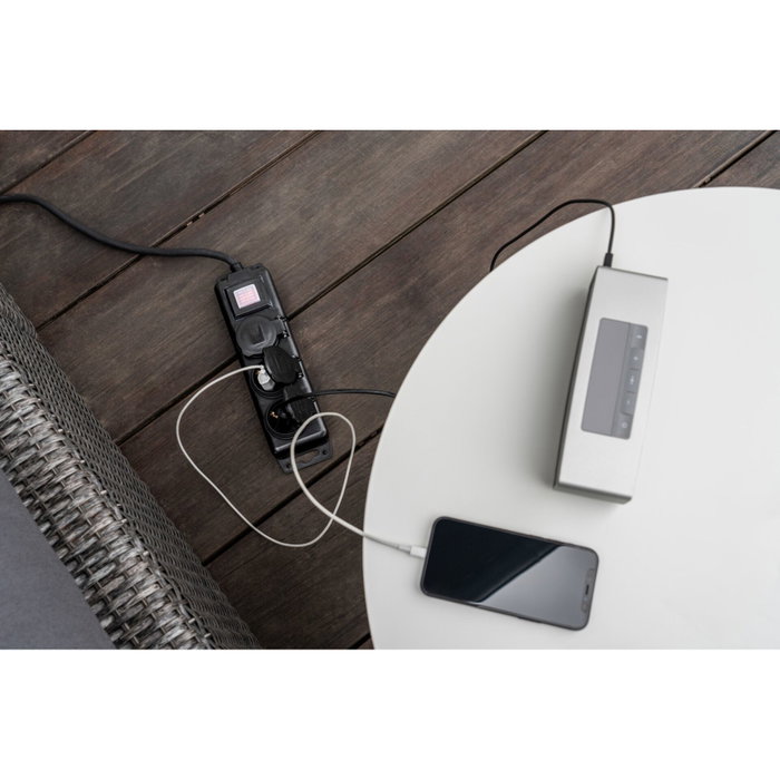Brennenstuhl Distribuidor de corriente de 3 vías con cable de 2m H07RN-F3G1.5