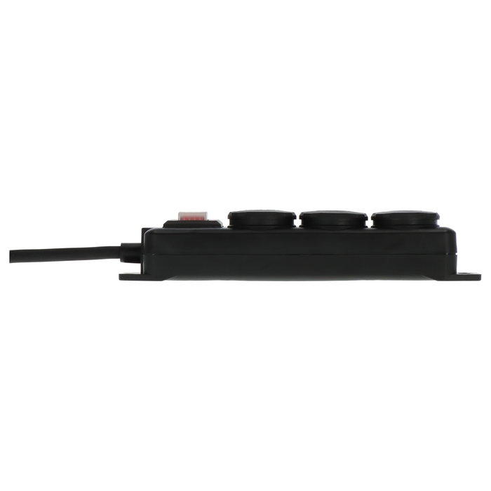 Brennenstuhl Distribuidor de potencia 3 salidas con cable de 2 m H07RN-F3G1.5, Negro