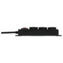 Brennenstuhl Distribuidor de potencia 3 salidas con cable de 2 m H07RN-F3G1.5, Negro