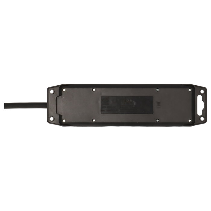 Brennenstuhl Distribuidor de potencia 3 salidas con cable de 2 m H07RN-F3G1.5, Negro