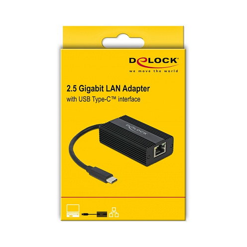 DeLOCK Adaptador de Red USB Type-C™ 2,5 Gigabit LAN 65990