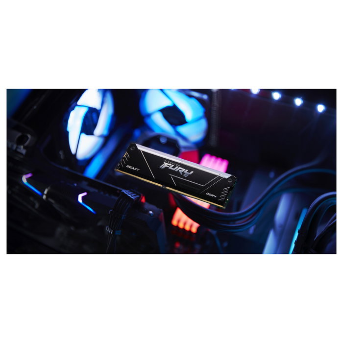 Kingston FURY Beast RGB 16GB (2x8GB) Kit de Memoria RAM DDR4 3600MT/s CL17 DIMM 288-pin