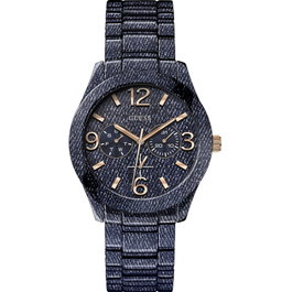 Guess W0288L1 con correa y esfera azul