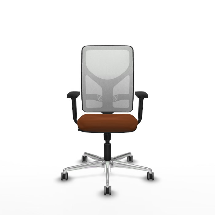 PIQUERAS Y CRESPO Silla de oficina Motilla con mecanismo Sincro, Marrón y Blanco PIQUERAS Y CRESPO Silla de oficina Motilla con mecanismo Sincro, Marrón y Blanco