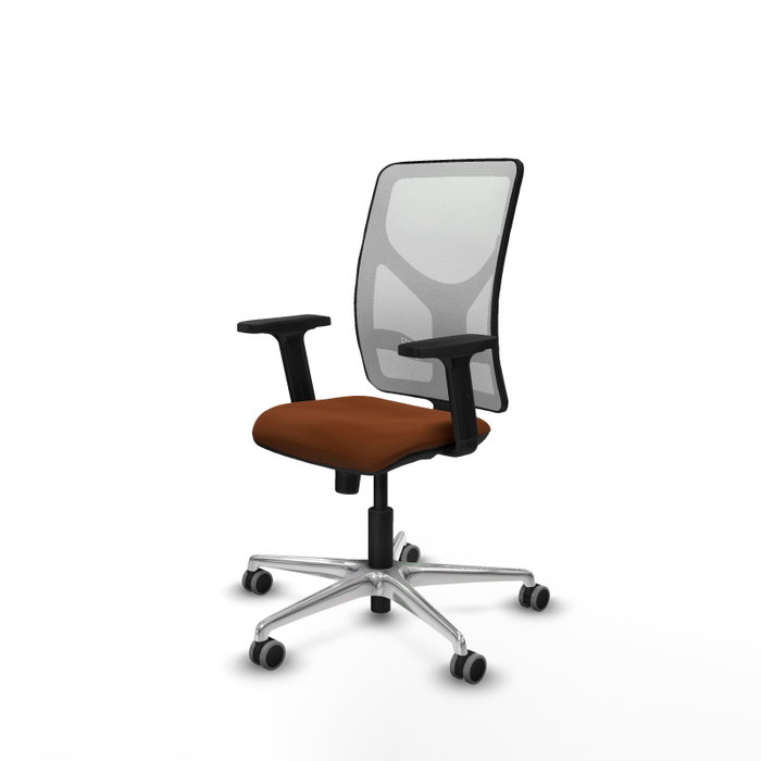 PIQUERAS Y CRESPO Silla de oficina Motilla con mecanismo Sincro, Marrón y Blanco PIQUERAS Y CRESPO Silla de oficina Motilla con mecanismo Sincro, Marrón y Blanco