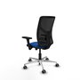 PIQUERAS Y CRESPO Silla de oficina Motilla con mecanismo Sincro/Traslack, Azul y Negro