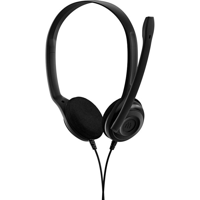 Sennheiser EPOS PC 5 CHAT - Auriculares Diadema con Micrófono Cancelación Ruido, Conexión 3.5mm, Plug & Play, Color Negro, Ref 1000445
