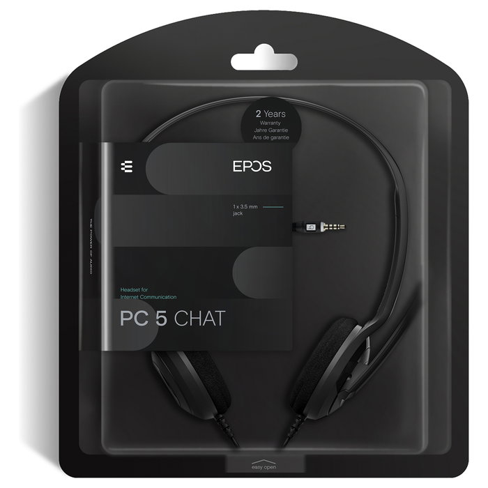EPOS Sennheiser PC 5 CHAT Auriculares de Diadema Negro EPOS Sennheiser PC 5 CHAT Auriculares de Diadema Negro