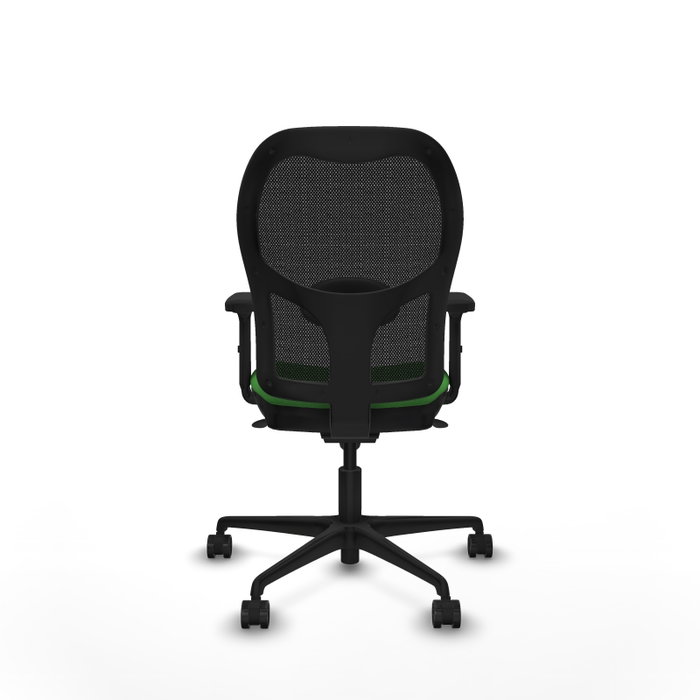 PIQUERAS Y CRESPO Silla de oficina Jorquera, Tela Verde y Malla Negra PIQUERAS Y CRESPO Silla de oficina Jorquera, Tela Verde y Malla Negra
