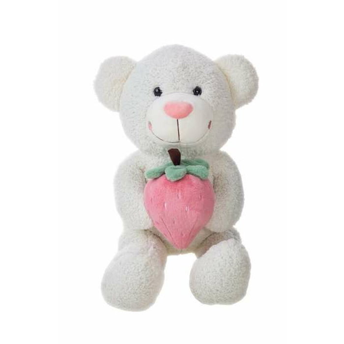 Creaciones Llopis Oso Fresi 75 cm Blanco, Marrón, Rosa