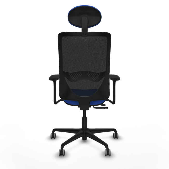 PIQUERAS Y CRESPO Silla de oficina Zulema con Mecanismo Sincro/Traslack, Tela Azul y Malla Negra PIQUERAS Y CRESPO Silla de oficina Zulema con Mecanismo Sincro/Traslack, Tela Azul y Malla Negra