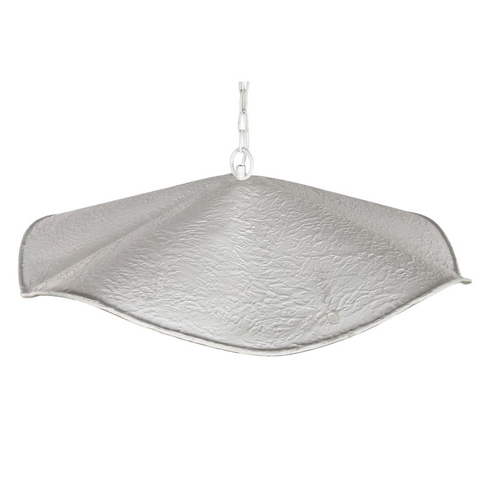 DKD Home Decor Lámpara de Techo de Hierro Patinado Blanco 77x77x16 cm