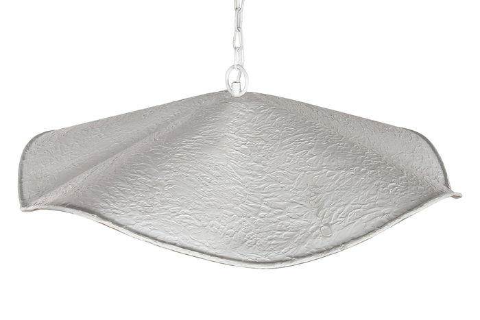 DKD Home Decor Lámpara Techo 1c24 Blanco Dorado Hierro 77 x 77 x 16 cm