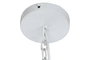 DKD Home Decor Lámpara Techo 1c24 Blanco Dorado Hierro 77 x 77 x 16 cm