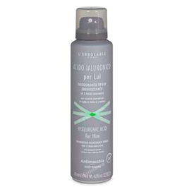 L'Erbolario Desodorante Spray Ácido Hialurónico 125 ml con Ingredientes de Origen Vegetal para Pieles Sensibles 24h Frescor