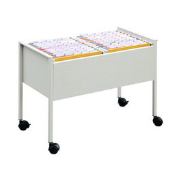 Durable 100 Duo Carrito de almacenamiento para carpetas colgantes Gris