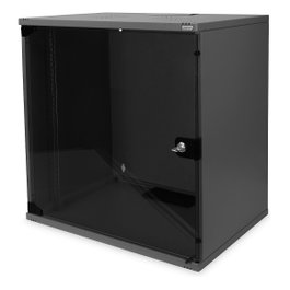 Digitus Carcasa de Pared SOHO 12HE 595x540x400 mm Negro - Rack Montaje en Pared 12U, Capacidad 60 kg, IP20