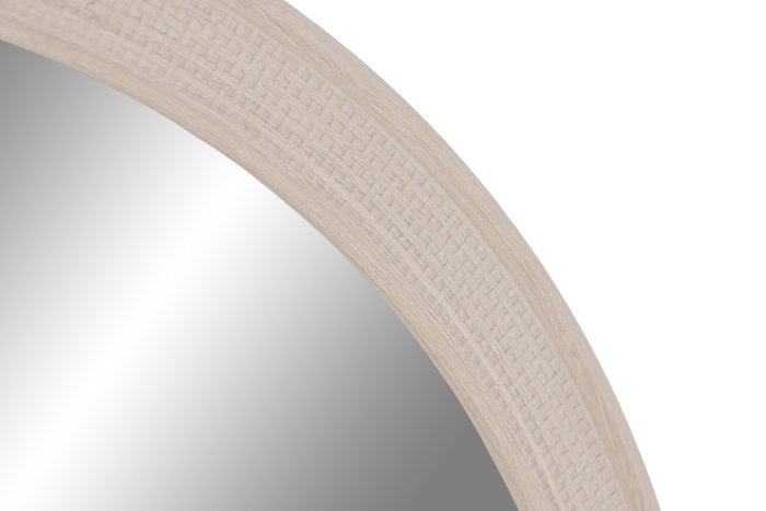 DKD Home Decor Set de 2 Espejos de Pared Símil Madera 65x95 cm
