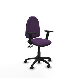 PIQUERAS Y CRESPO Silla de oficina Aýna Morada con Brazos 2D